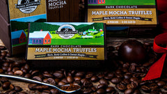 Dark Chocolate Covered Maple Mocha Truffles