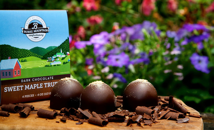 Dark Chocolate Covered Sweet Maple Truffles