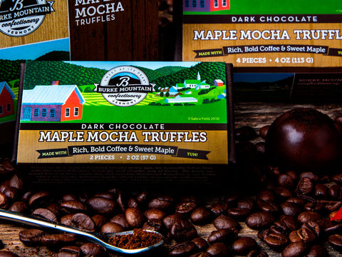 Dark Chocolate Covered Maple Mocha Truffles