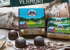Dark Chocolate Covered Maple Creemee Truffles